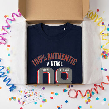 'Authentic Vintage 2008' 18th Birthday Gift T Shirt, 6 of 12