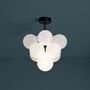 Low Rise Mini Frosted Bubble Chandelier, thumbnail 6 of 9
