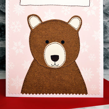 'Mummy Bear' Personalised Christmas Card, 2 of 3
