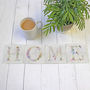 Personalised Floral Letter Abc, Glass Coaster Gift Set, thumbnail 1 of 2