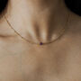 February Birthstone Amethyst Gold Necklace, thumbnail 1 of 4