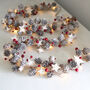 Stars And Red Berries Pinecone LED Garland, thumbnail 2 of 5