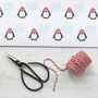 Personalised Penguin Christmas Wrapping Paper, thumbnail 3 of 3