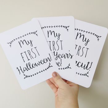 Classic Baby's First Milestone Cards, 2 of 5