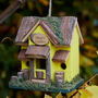 Sunset Lodge Personalised Wooden Bird House, thumbnail 1 of 9