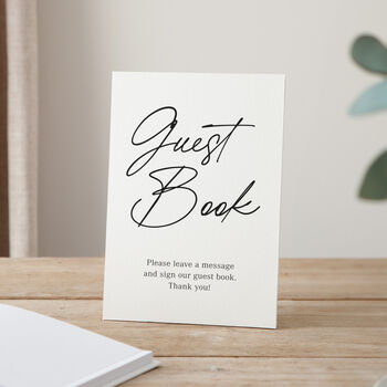 Autograph Personalised Names Wedding Guest Book, 3 of 3