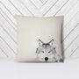 Wolf Scatter Cushion, thumbnail 2 of 4