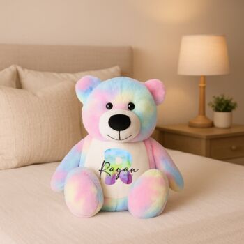 Personalised Initial Large Rainbow Bear, 7 of 7