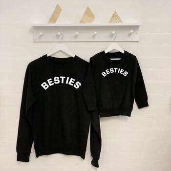 Besties Mother And Child Sweatshirt Set, 4 of 6