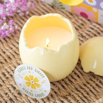 Easter Gifts Cracked Egg Easter Scented Candle, 2 of 9
