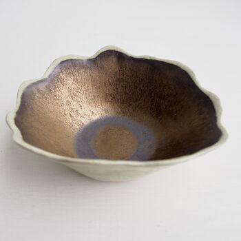 A Handmade Gold Ceramic Ring Dish, 7 of 10