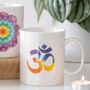 Colourful Om Yoga Mug, thumbnail 1 of 4