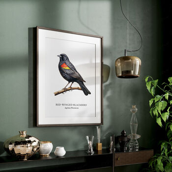 Red Winged Blackbird Wall Print, 2 of 5