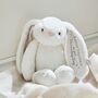 Personalised Christening Day White Bunny Soft Toy, thumbnail 1 of 4