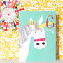 Mini Unicorn 6th Birthday Card, thumbnail 1 of 4