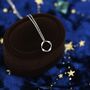 Sterling Silver Tiny Mobius Strip Pendant Necklace, thumbnail 7 of 12