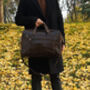 Genuine Leather Briefcase With Zip Pockets Father's Day Gift, thumbnail 9 of 12