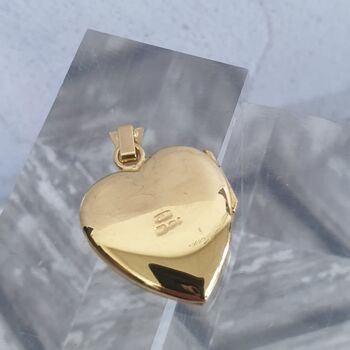 Handmade 9ct Gold Heart Locket With Hand Engraving, 9 of 11