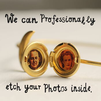 Moon Locket Bracelet Personalised With Photos Inside, 11 of 12
