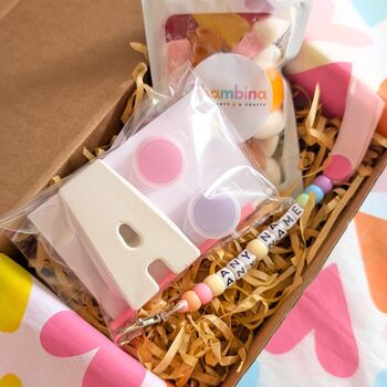 Personalised Mini Kids Craft Sweet And Keyring Gift Box, 4 of 8