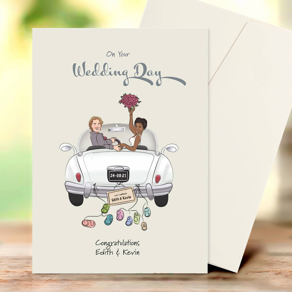 Personalised Wedding Day Wrapping Paper By Heather Alstead Design