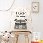 Personalised Children's Raccoon Cotton Nursery Bag, thumbnail 3 of 12