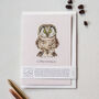 Funny Owl Coffee Lover's Card That Gives Back, thumbnail 1 of 4