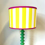 Carnival Lampshade In Sunshine Yellow Stripe, thumbnail 1 of 4