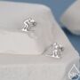 Sterling Silver Skiing Earrings, thumbnail 1 of 11