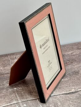 Natalini Pink With Outer Chequered Border Photo Frame, 3 of 4