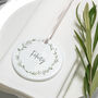Ceramic Foliage Wreath Wedding Place Setting, thumbnail 1 of 1