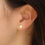 9ct Gold Flower Stud Earrings, thumbnail 1 of 4