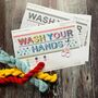 Cross Stitch Wash Your Hands Letterbox Craft Kit, thumbnail 1 of 4
