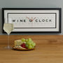 Wine O Clock Frame Clock, thumbnail 2 of 8