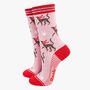 Cheetah Bamboo Socks Animal Print Gift Box Womens, thumbnail 3 of 4