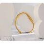 Monaco D’or Gold Curve Bangle Bracelet, thumbnail 2 of 3