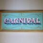 'Carnival' Gold Leaf Typography Wall Art Sign, thumbnail 4 of 8