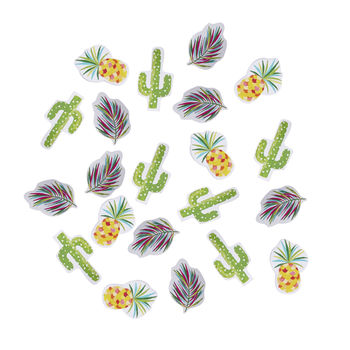 Tropical Pineapple And Cactus Table Confetti, 2 of 2