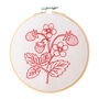 Strawberry Embroidery Hoop Kit, thumbnail 2 of 5