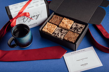 Fathers Day Six Piece Brownie Gift Box, 2 of 6