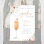 Wedding Custom Cocktail Sign Blush Pink Florals, thumbnail 2 of 11