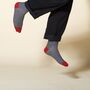 Lux Taylor Black Luxury Crew And Trainer Men’s Socks, thumbnail 3 of 6