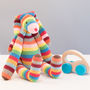 Striped Bunny Toy, thumbnail 2 of 4