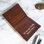 Personalised Message Leather Wallet, thumbnail 2 of 3