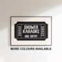 Shower Karaoke Print Bathroom Wall Art, thumbnail 1 of 8