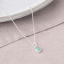 Gem Dot Turquoise December Birthstone Necklace, thumbnail 3 of 5