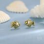 Sterling Silver Japanese Taiyaki Fish Desert Stud Earrings, thumbnail 4 of 12