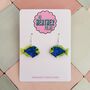 Tropical Fish Glitter Earrings / Beach Holiday Gift / Colourful Ocean Jewellery / Cute Accessories, thumbnail 1 of 5