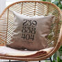 Personalised How Many Seconds Together Couples Cushion, thumbnail 1 of 3