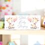 Personalised Watercolour Animal With Balloon Door Plaque, thumbnail 2 of 6